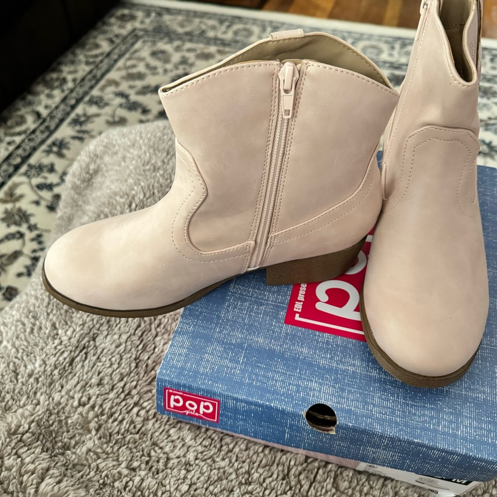 New Pop Girls Kid Sutton Blush Pink Boots size 5 - Picture 5 of 8